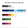 tank top color chart - One Piece Gifts Store