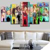 2021 style 5 pieces one piece canvas wall art 911 - One Piece Gifts