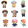 25CM One Piece Anime Figure Q Version Plush Toys Zoro Luffy Chopper Ace Cute Cartoon Plush - One Piece Gifts Store