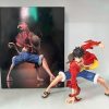 25cm One Piece Luffy Figures Monkey D Luffy Battle Style Action Figures PVC Anime Collection Model 4 - One Piece Gifts Store