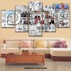 5 pieces one piece artistic poster canvas wall art 518 - One Piece Gifts