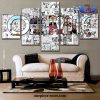 5 pieces one piece artistic poster canvas wall art 936 - One Piece Gifts