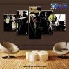 5 pieces one piece black team canvas wall art 755 - One Piece Gifts Store