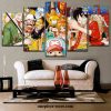 5 pieces one piece main characters canvas wall art 669 - One Piece Gifts Store