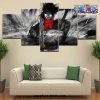 5 pieces scary luffy one piece canvas wall art 539 - One Piece Gifts Store