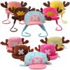 Anime Kawaii Plush Toys Cosplay Tony Chopper Cotton Hat Warm Winter Cap For Costume Adult Unisex 1 - One Piece Gifts Store