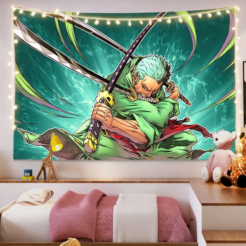 Anime One Piece Kaidou Monkey D Luffy Roronoa Zoro Children Room Super Cool Handsome Background Decorative 8 - One Piece Gifts Store