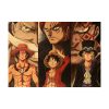 Anime One Piece Three Brothers White Beard Red Hair Dragon Kraft paper vintage poster bar cafe 2 - One Piece Gifts Store