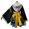 Anime One Piece Trafalgar Law Cosplay Costume Dress for Girls Hoodie Outfit Fantasia Halloween Party Disguise 3 - One Piece Gifts Store