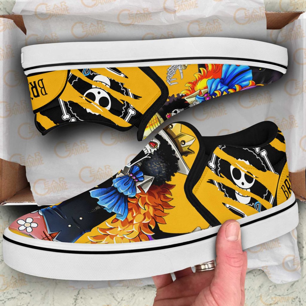 BROOK one piece slip ons gearanime 1 - One Piece Gifts