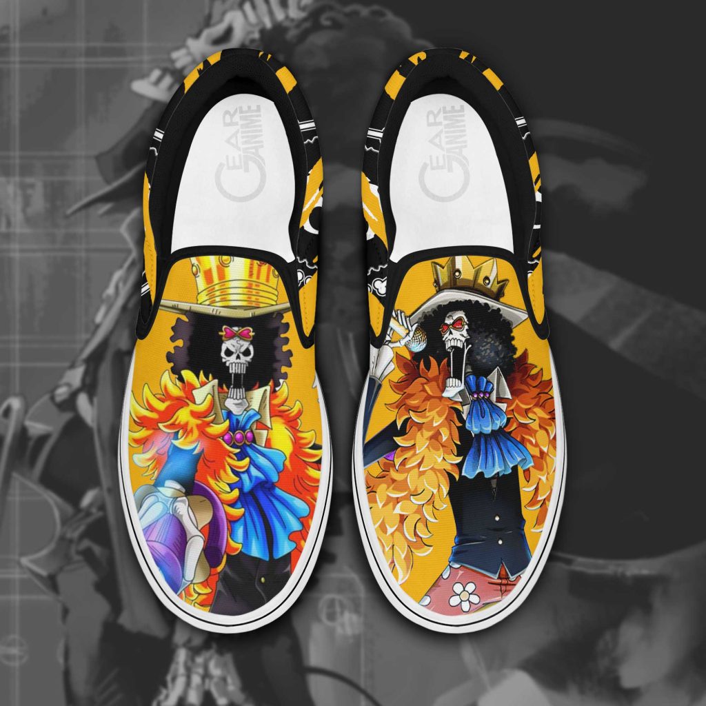 BROOK one piece slip ons gearanime 3 - One Piece Gifts