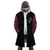 Dracule Mihawk One Piece AOP Hooded Cloak Coat FRONT Mockup - One Piece Gifts