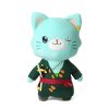 Genuine Japanese 30CM Plush Dolls Anime One Piece Luffy Zoro Sanji Ace Large Stuffed Toys Cat 2 - One Piece Gifts