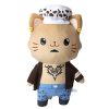 Genuine Japanese 30CM Plush Dolls Anime One Piece Luffy Zoro Sanji Ace Large Stuffed Toys Cat 4 - One Piece Gifts