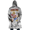 Luffy Gear 5 Comic Panels OP AOP Hooded Cloak Coat BACK Mockup - One Piece Gifts