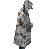 Luffy Gear 5 Comic Panels OP AOP Hooded Cloak Coat RIGHT Mockup - One Piece Gifts