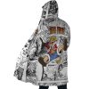 Luffy Gear 5 Comic Panels OP AOP Hooded Cloak Coat SIDE Mockup - One Piece Gifts