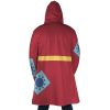 Monkey Luffy Wano Country Arc Demon Slayer Hooded Cloak Coat BACK Mockup - One Piece Gifts