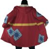 Monkey Luffy Wano Country Arc Demon Slayer Hooded Cloak Coat NO HOOD Mockup - One Piece Gifts