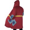 Monkey Luffy Wano Country Arc Demon Slayer Hooded Cloak Coat SIDE Mockup - One Piece Gifts