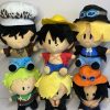 New 25cm One Piece Plush Toy Anime Luffy Chopper Ace Pattern Soft Stuffed Plush Dolls Toys 1 - One Piece Gifts Store