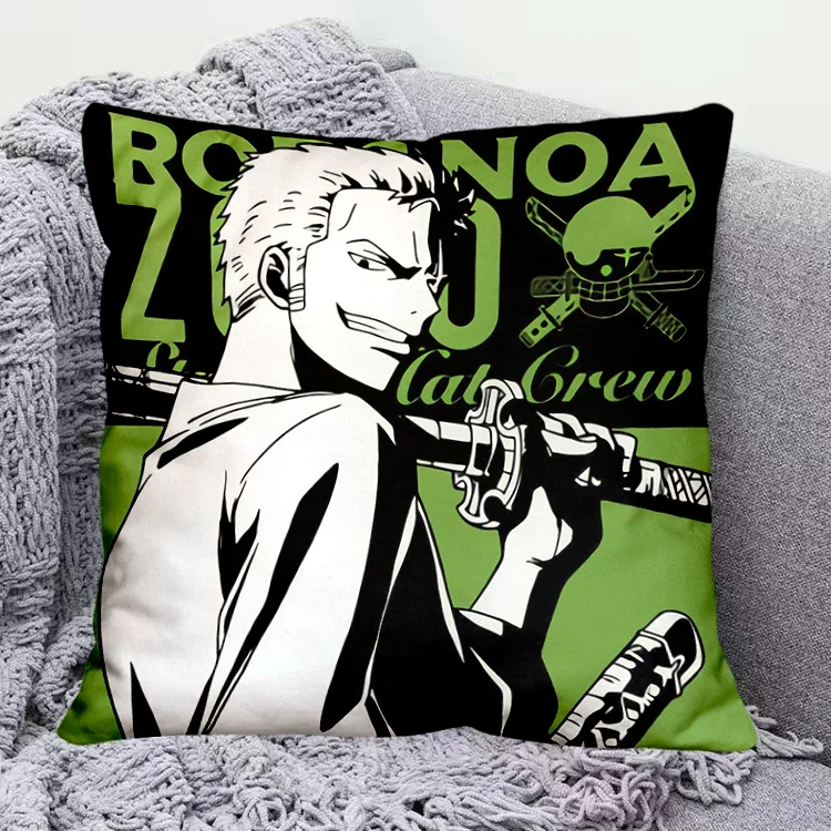 New Cartoon Cushion One Piece Luffy Zoro Nami Usopp Chopper Robin Peripheral Anime Fashion Children Couple 13 - One Piece Gifts Store