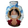 New Cartoon One Piece Monkey D Luffy 3D Hoodies Men Fashion Casual Cosplay Costume Funny Spring - One Piece Gifts Store