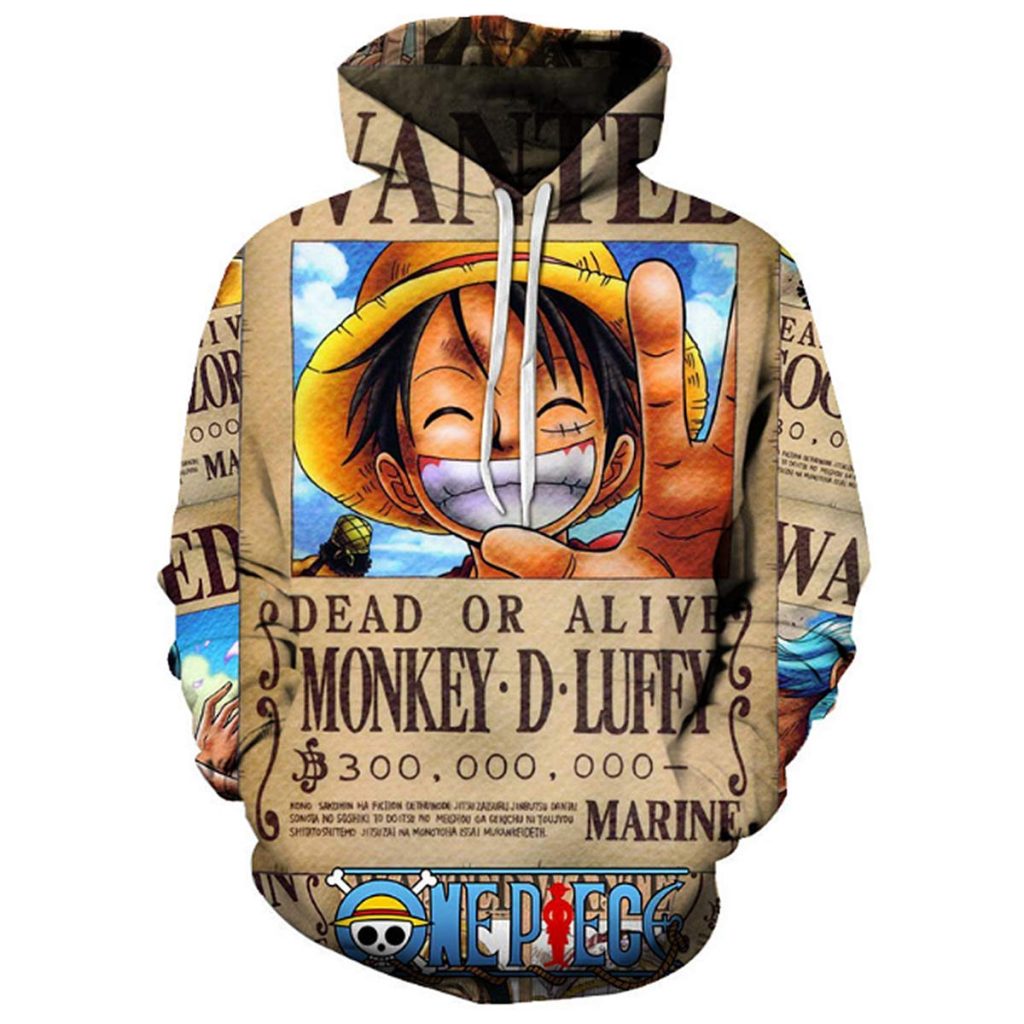 New Japan Cartoon One Piece Monkey D Luffy 3D Hoodies Men Fashion Casual Cosplay Costume Autumn - One Piece Gifts