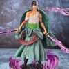 New One Piece Anime Figure Bath Blood Roronoa Zoro PVC 21cm Action Figure Collection Exquisite Model 4 - One Piece Gifts Store