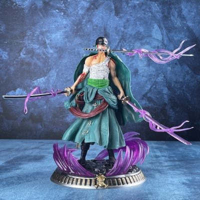 New One Piece Anime Figure Bath Blood Roronoa Zoro PVC 21cm Action Figure Collection Exquisite Model - One Piece Gifts Store