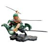 One Piece Action Figure Three Knife Fighting Skill Roronoa Zoro Anime Model Decorations PVC Toy Gift 4 - One Piece Gifts