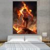 One Piece Angry Realistic Ace Fire Fist Revenge 1pc Wall Art 1 - One Piece Gifts Store