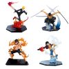 One Piece Anime Monkey D Luffy Roronoa Ace Pvc Action Model Collection Cool Stunt Figure Toy - One Piece Gifts Store