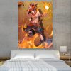 One Piece Fire Fist Ace Fiery Blazing Hot Orange 1pc Canvas 1 - One Piece Gifts Store