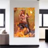 One Piece Fire Fist Ace Fiery Blazing Hot Orange 1pc Canvas 2 - One Piece Gifts Store