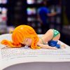 One Piece Funny Sleep Luffy Zoro Nami Sanji Chopper Action Figure Ornament Anime PVC Model Doll 3 - One Piece Gifts Store