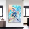 One Piece Marco The Phoenix Pirate Blue Portrait 1pc Canvas 2 - One Piece Gifts