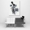 One Piece Pirate Roronoa Zoro Black And White 1pc Wall Art 2 - One Piece Gifts Store