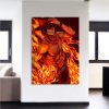 One Piece Portgas D Ace Fire Fist Power Orange 1pc Wall Art 2 - One Piece Gifts Store