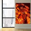 One Piece Portgas D Ace Fire Fist Power Orange 1pc Wall Art 3 - One Piece Gifts Store