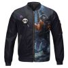 One Piece Straw Hat Pirates Brook Dead Bones Varsity Jacket Front - One Piece Gifts Store
