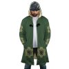 Roronoa Zoro Wano Country Arc Hooded Cloak Coat FRONT Mockup - One Piece Gifts Store