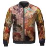 Stunning One Piece Pirate Characters Bomber Jacket Front - One Piece Gifts Store
