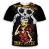 Summer Hot 3d Printing T shirt for Men and Kids Interesting Anime One piece Luffy Pattern - One Piece Gifts Store