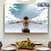 beautiful sky one piece portgas d ace wall art 564 - One Piece Gifts Store