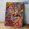 luffy combat one piece wall art with framed 765 - One Piece Gifts Store