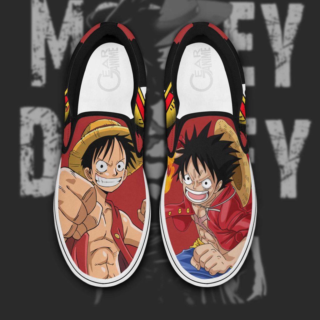 luffy one piece slip ons gearanime 3 - One Piece Gifts Store