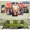 new design 5 pieces one piece charactes canvas wall art 416 - One Piece Gifts Store