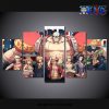 new design 5 pieces one piece charactes canvas wall art 939 - One Piece Gifts