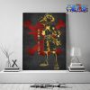 new style luffy one piece wall art with framed 222 - One Piece Gifts Store